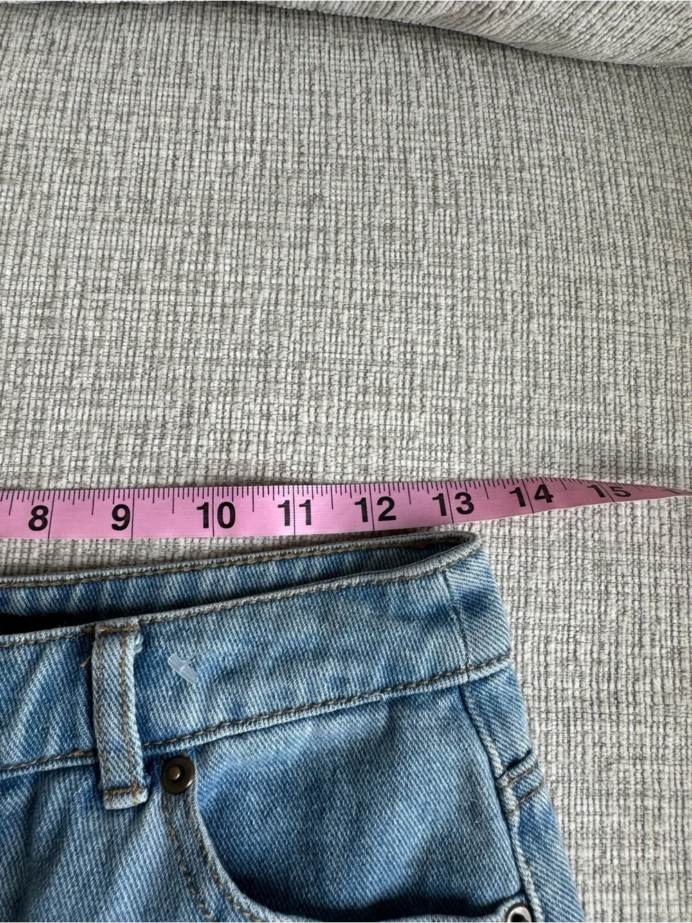 Forever 21 Light Wash Denim Mini Skirt